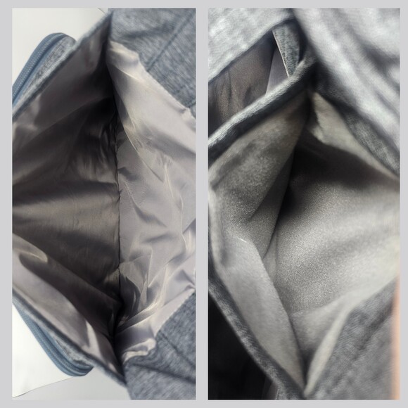 NWOT LUG Puddle Jumper Overnight Weekend Gym Tote Bag Brushed Heather Gray Blue - Picture 10 of 11